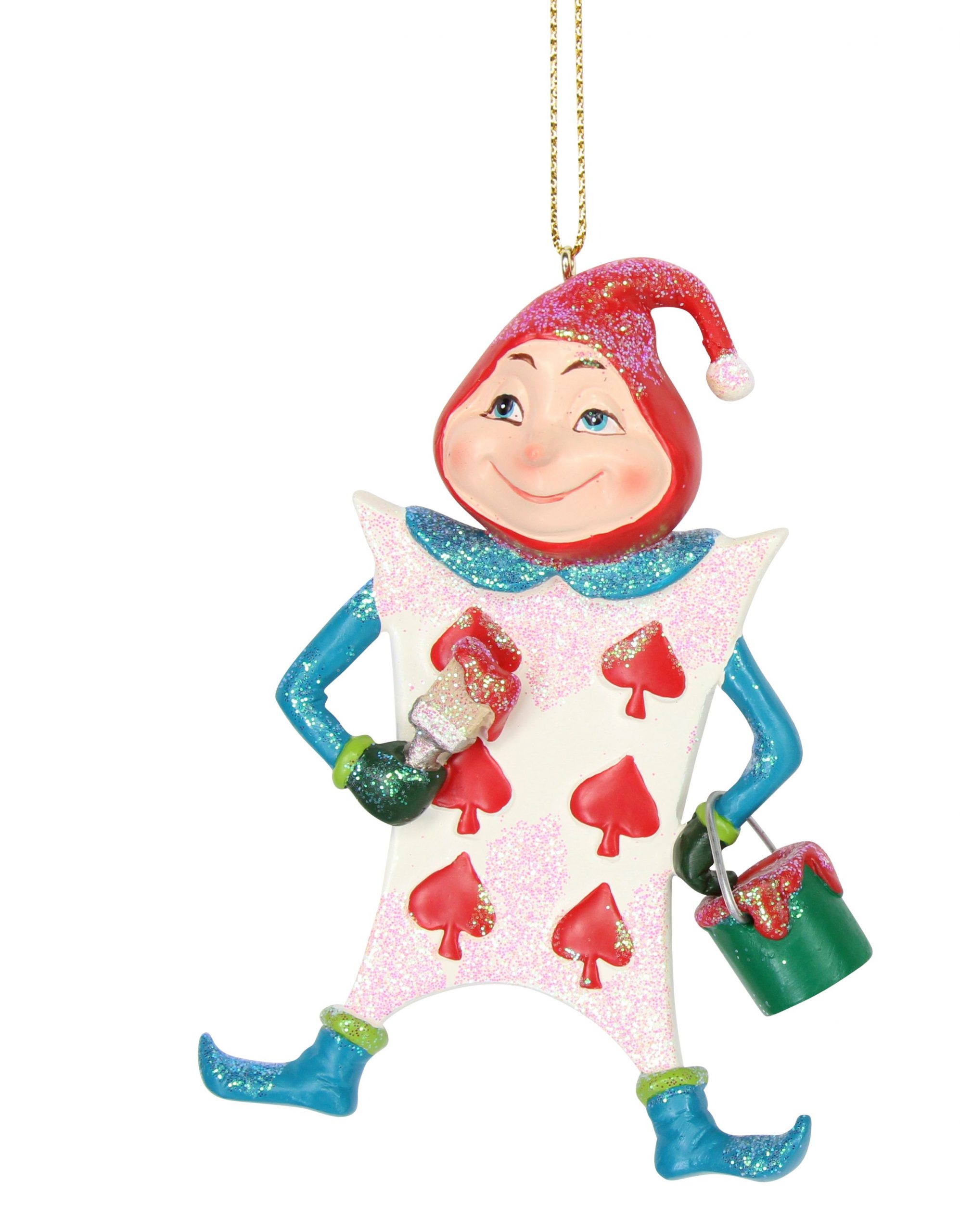 12548 1 GISELA GRAHAM PLAYING CARD..ALICE IN WONDERLAND RESIN DECORATION - Image 1