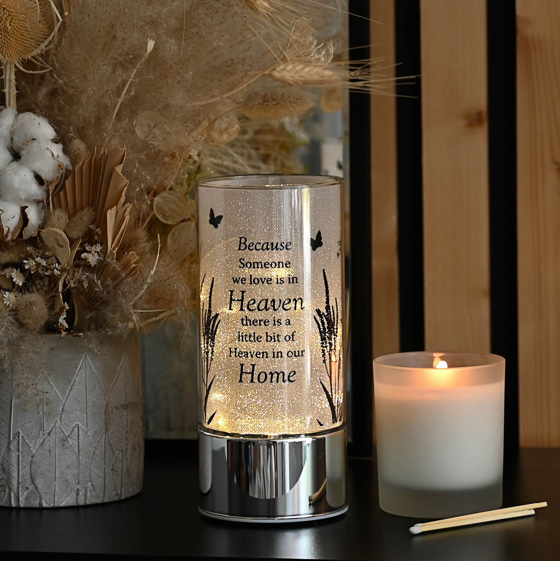 BECAUSE SOMEONE WE LOVE IS IN HEAVEN LIGHT TUBE