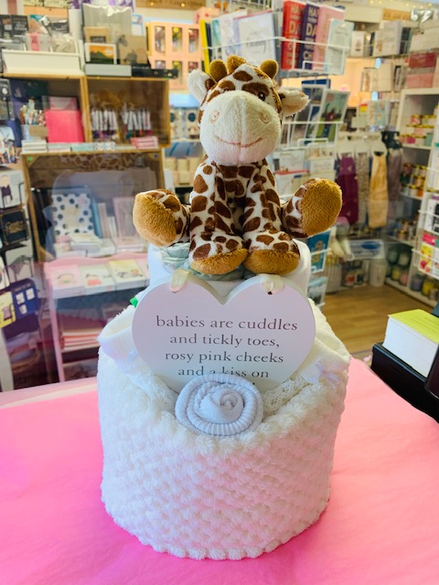 GIRAFFE 2 TIER 2 TIER GIRAFFE NAPPYCAKE - Image 1