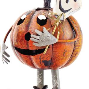 STANDING PUMPKIN TEALIGHT HOLDER (LOLLYPOP)