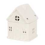 White Gingerbread House Oil Burner