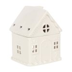 White Gingerbread House Oil Burner - Image 3