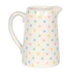 17cm Spotted Ceramic Flower Jug - Image 2