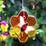 Bee and Honeycomb Suncatcher - Image 2