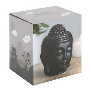 Black Buddha Head Oil Burner - Image 4