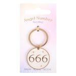 666 Angel Number Keyring