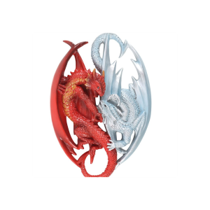 Fire and Ice Dragon Hanging Ornament by Anne Stokes - Image 2