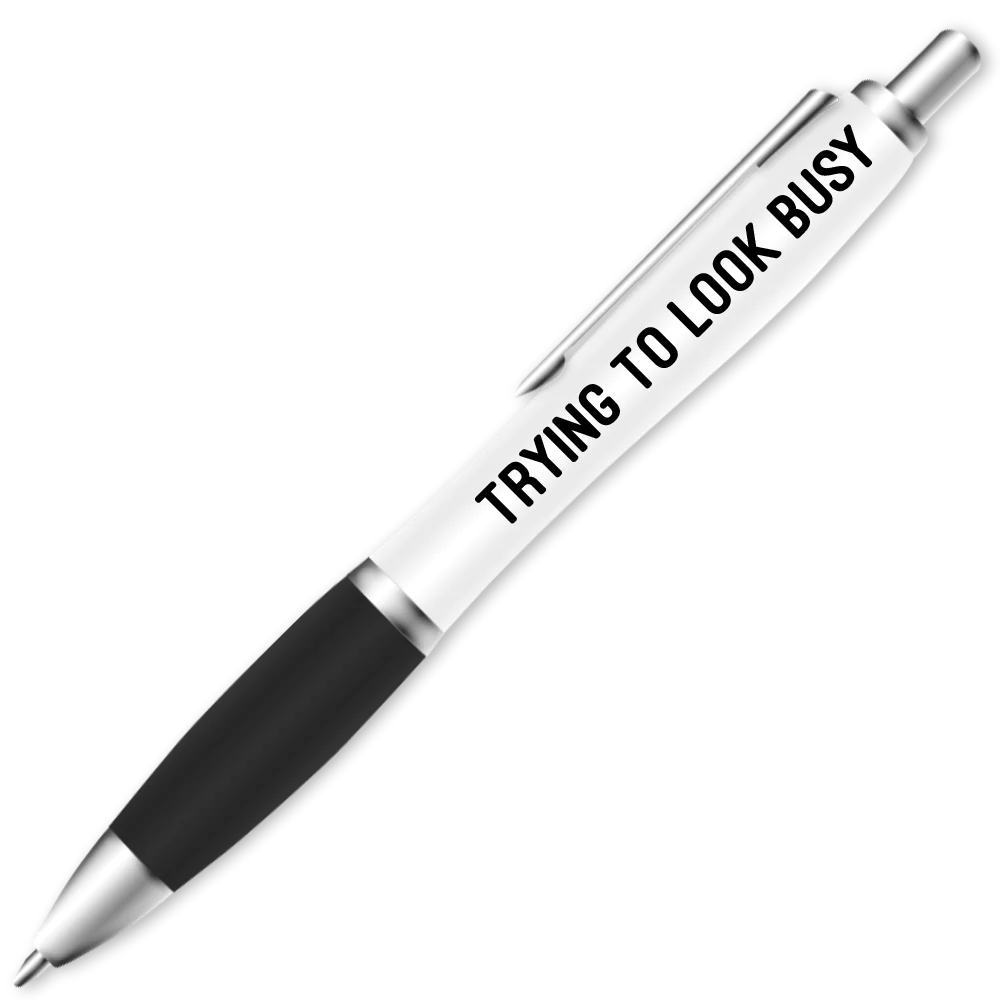 ST0653_1000x1000 TRYING TO LOOK BUSY PEN - Image 1