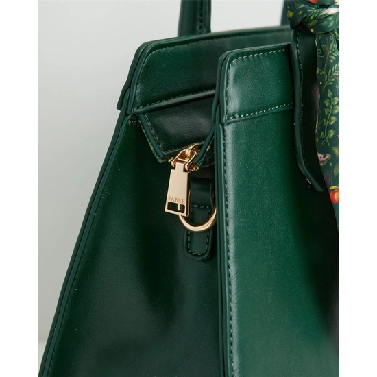 FABLE & CATHERINE ROWE IN TO THE WOODS FOREST GREEN TOTE BAG - Image 3