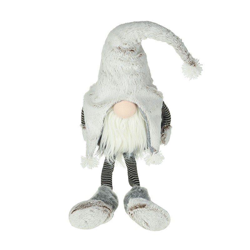 LARGE SITTING DOWN GREY DANGLY LEGS GONK - Image 1