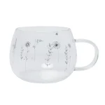 WILDFLOWERS GLASS MUG