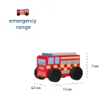 FIRE ENGINE WOODEN TOY - Image 3