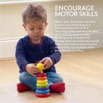 LION WOODEN STACKING RINGS - Image 3