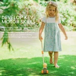 WOODEN PUSH A LONG HONEY BEE - Image 2