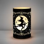 WITCH BY MOONLIGHT LED LANTERN