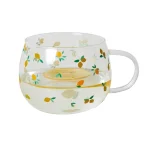DITSY LEMON GLASS MUG