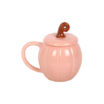 Pink Curly Pumpkin Lidded Mug - Image 2