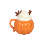 Pumpkin Cream Lidded Mug - Image 2