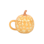 Groovy Floral Pumpkin Lidded Mug - Image 2