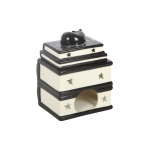 Black Cat Book Stack Oil Burner with Cat - Image 4