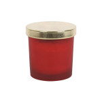 Root Chakra Strawberry Crystal Chip Candle - Image 4