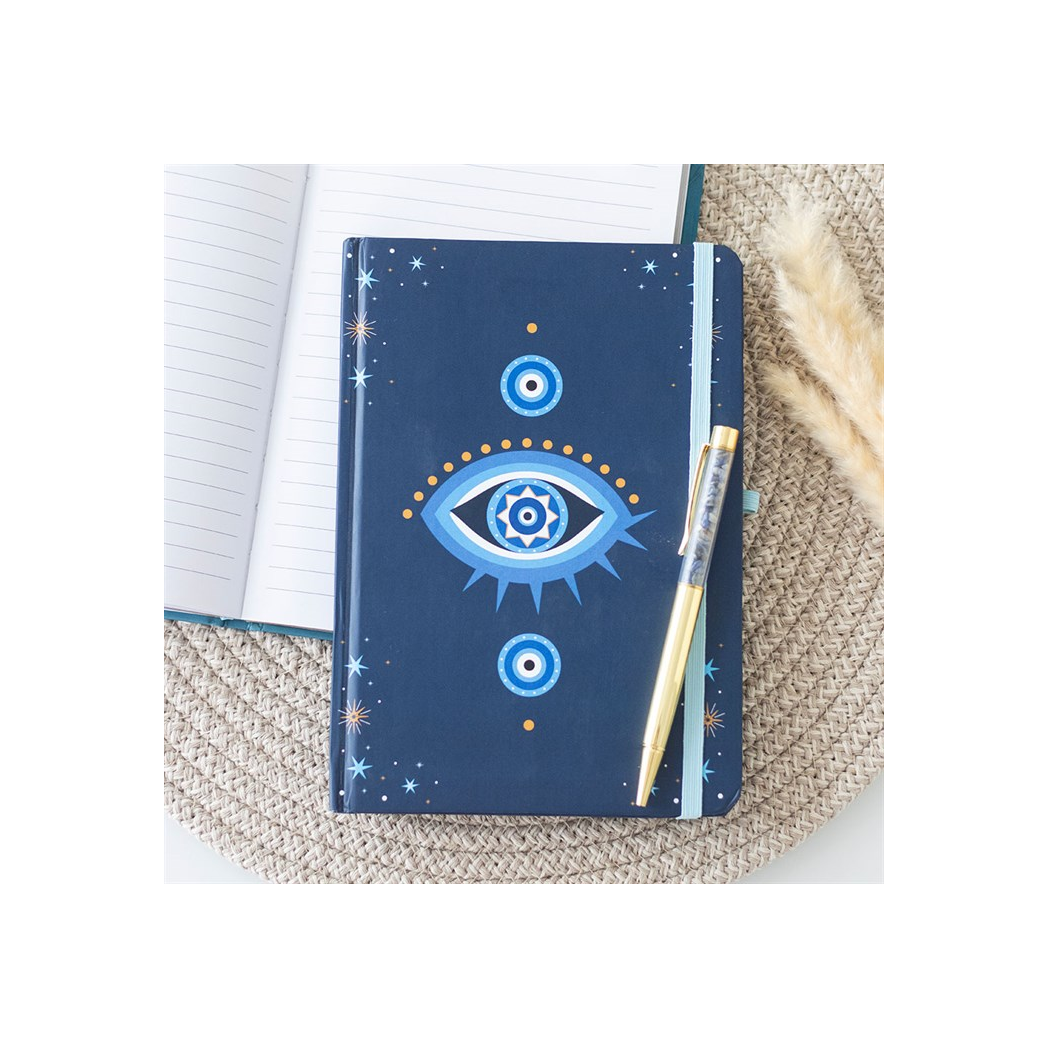 All Seeing Eye A5 Notebook with Crystal Chip Pen - Image 1