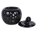 Black Folk Pumpkin Oil Burner and Wax Warmer - Image 3
