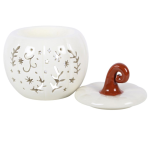 Cream Folk Pumpkin Oil Burner and Wax Warmer - Image 3
