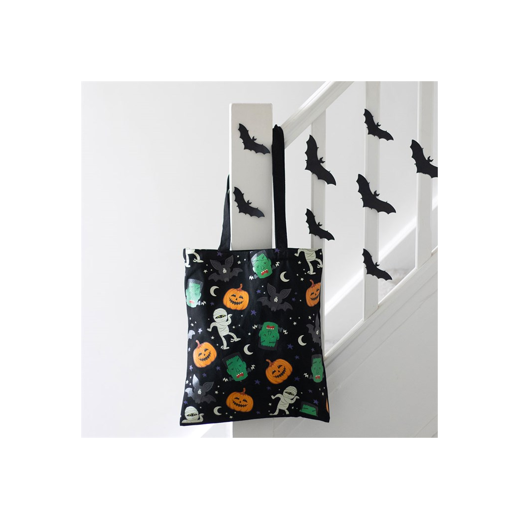 Monster Mash Print Polycotton Tote Bag - Image 1