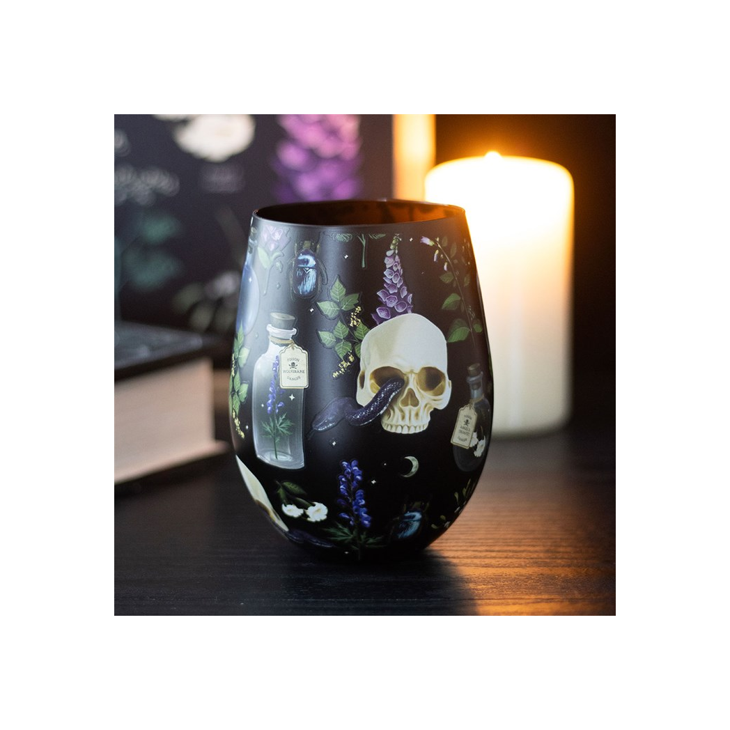 Venom & Vines Print Stemless Glass - Image 1