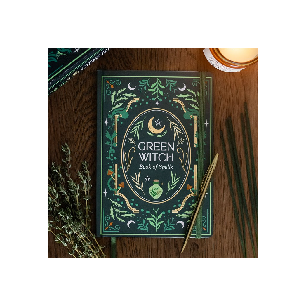 Green Witch A5 Notebook - Image 1