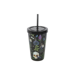 Venom & Vines Print Tumbler with Straw - Image 4