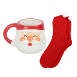 Jolly Santa Christmas Mug and Socks Set - Image 5