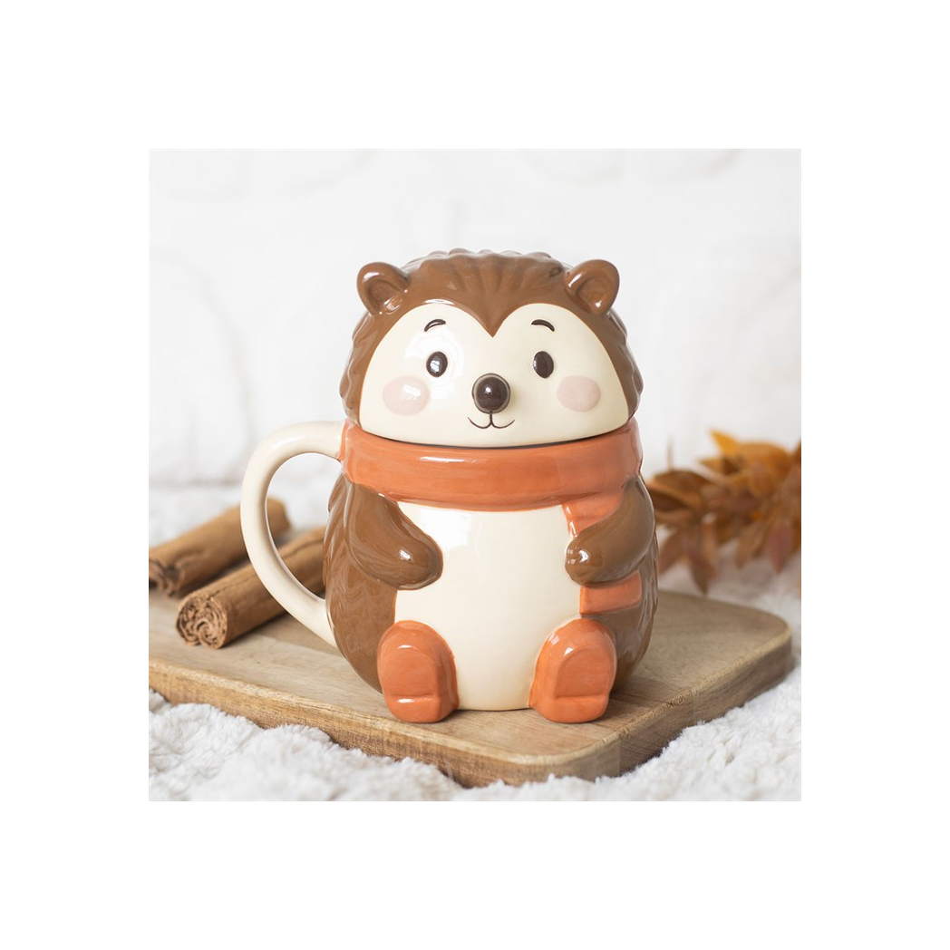 Hazel Hedgehog Lidded Mug - Image 1