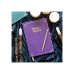Book of Spells Journal with Amethyst Crystal Pen