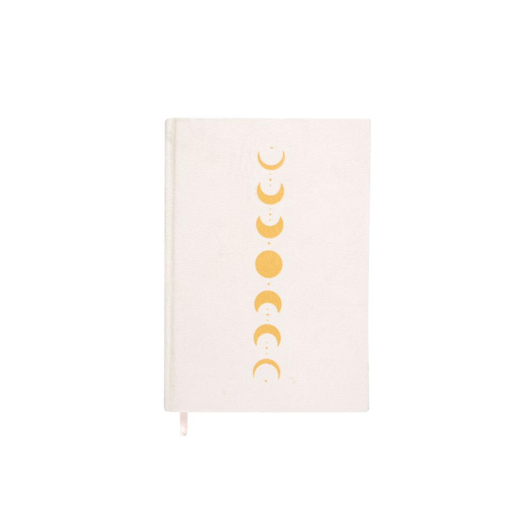 Moon Phase Velvet A5 Notebook - Image 1