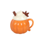 Pumpkin Cream Lidded Oil Burner and Wax Warmer - Image 3