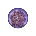 Third Eye Chakra Lavender Crystal Chip Candle - Image 2
