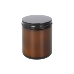 Green Witch White Sage Amber Glass Candle - Image 3