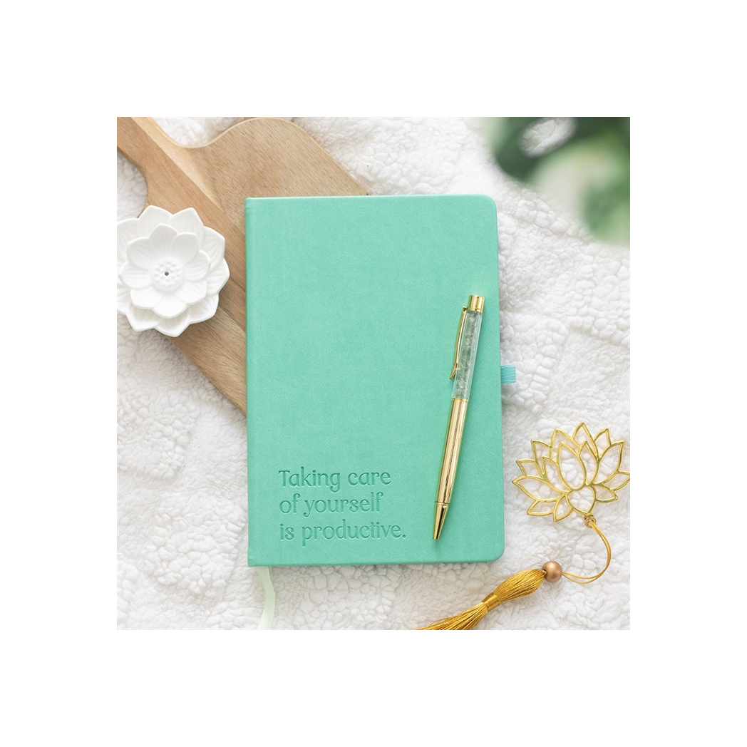 A5 Wellness Journal with Aventurine Pen - Image 1