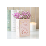 Pink Book Shaped Vase