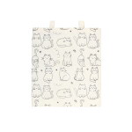 White Cat Print Polycotton Tote Bag - Image 3