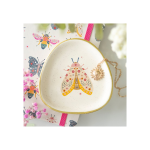Floral Moth Trinket Dish