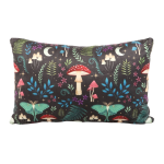40cm Rectangular Dark Forest Print Cushion - Image 2