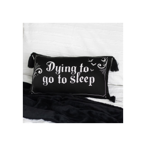 Dying to Go to Sleep Satin Cushion
