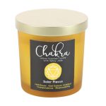 Solar Plexus Chakra Lemon Crystal Chip Candle - Image 3