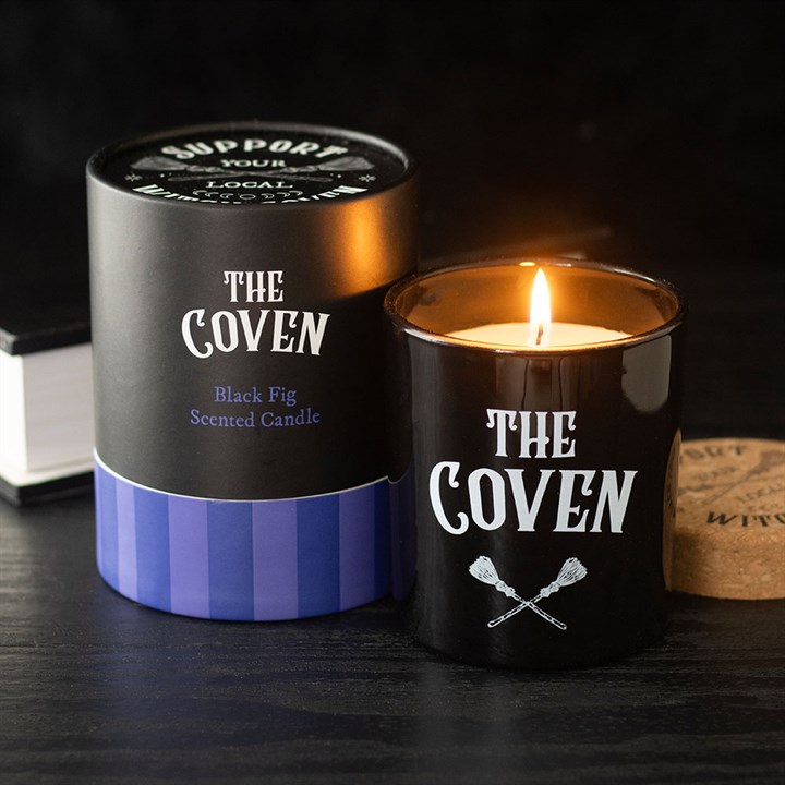 The Coven Black Fig Scented Glass Candle - Image 1