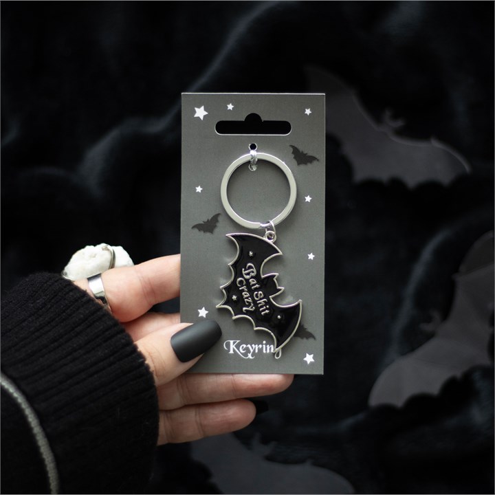 Bat Shit Crazy Keyring - Image 1