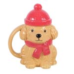 Winter Puppy Lidded Mug - Image 2
