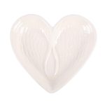 Off White Angel Wing Heart Trinket Dish - Image 2